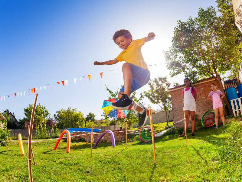 parkour obstacle course party by children's party planner